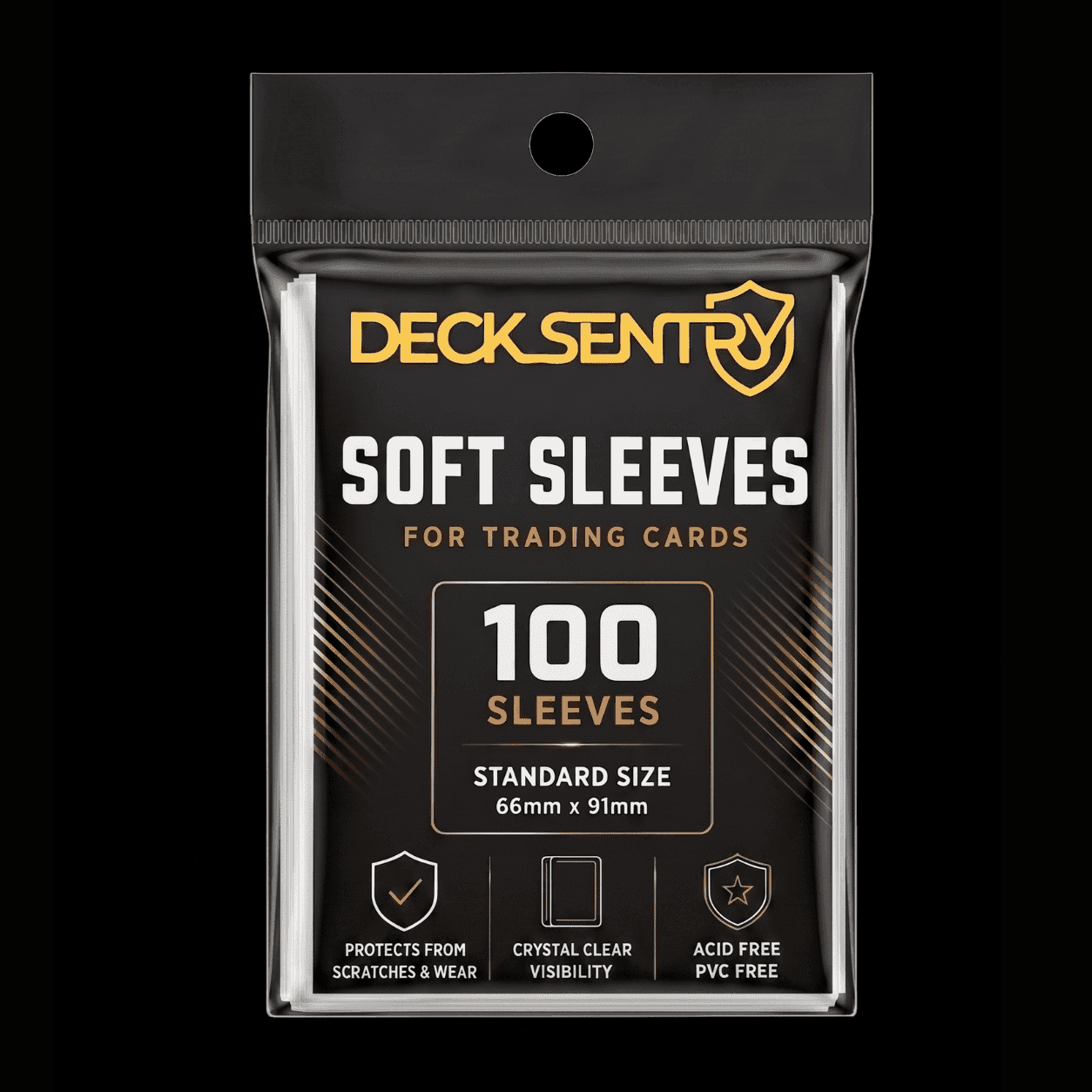 DeckSentry - Standard Size Clear Penny Sleeves (100 pack)